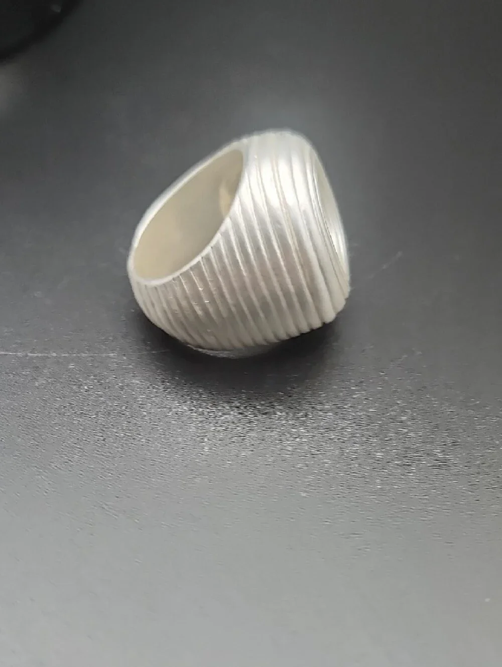 Concentric Silver Spiral Ring - Size 8.5